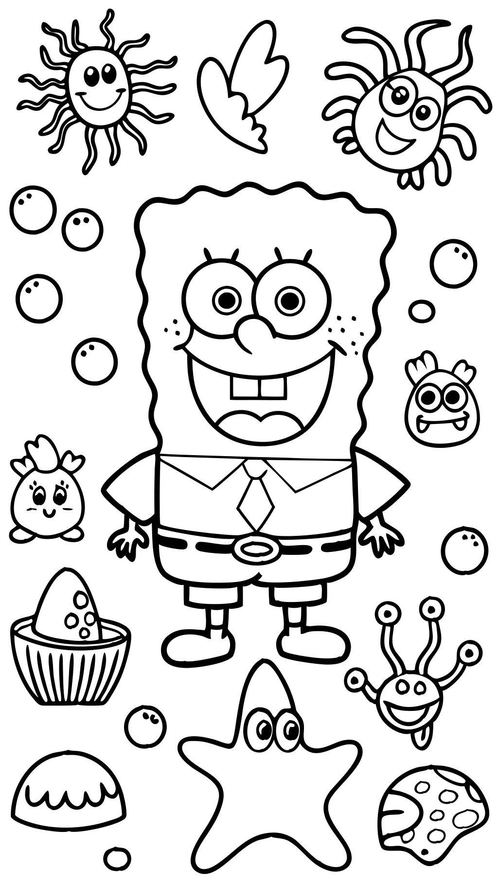 spongebob coloring pages print